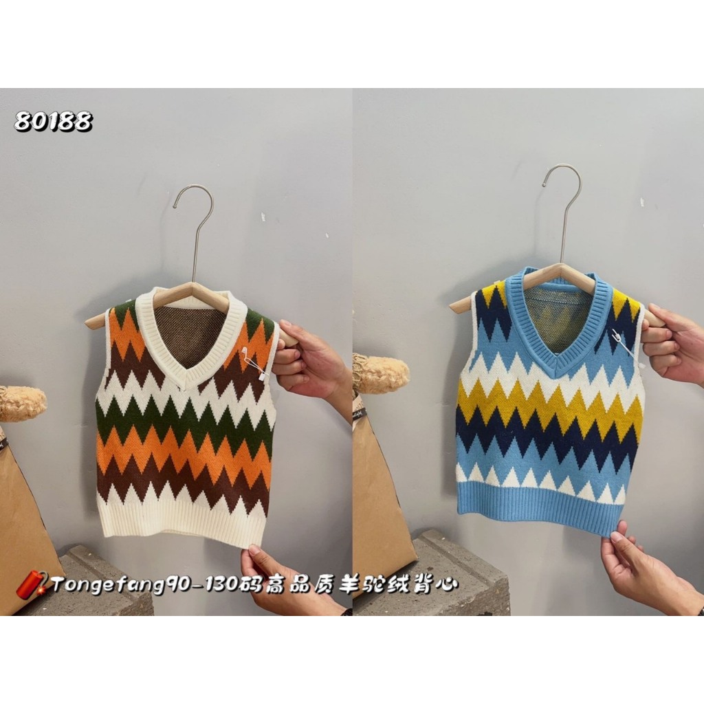 Áo ghile len bé trai cao cấp dày mềm mịn