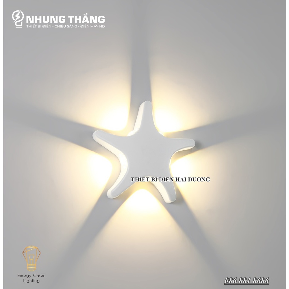 Đèn Gắn Tường Decor Sao Biển,Hải Âu DT-401 - Tô Điểm Thêm Vẻ Đẹp Cho Ngôi Nhà - Ánh Sáng Vàng - Bảo Hành 1 Năm