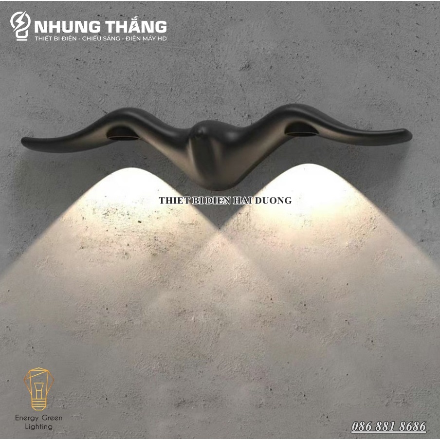 Đèn Gắn Tường Decor Sao Biển,Hải Âu DT-401 - Tô Điểm Thêm Vẻ Đẹp Cho Ngôi Nhà - Ánh Sáng Vàng - Bảo Hành 1 Năm