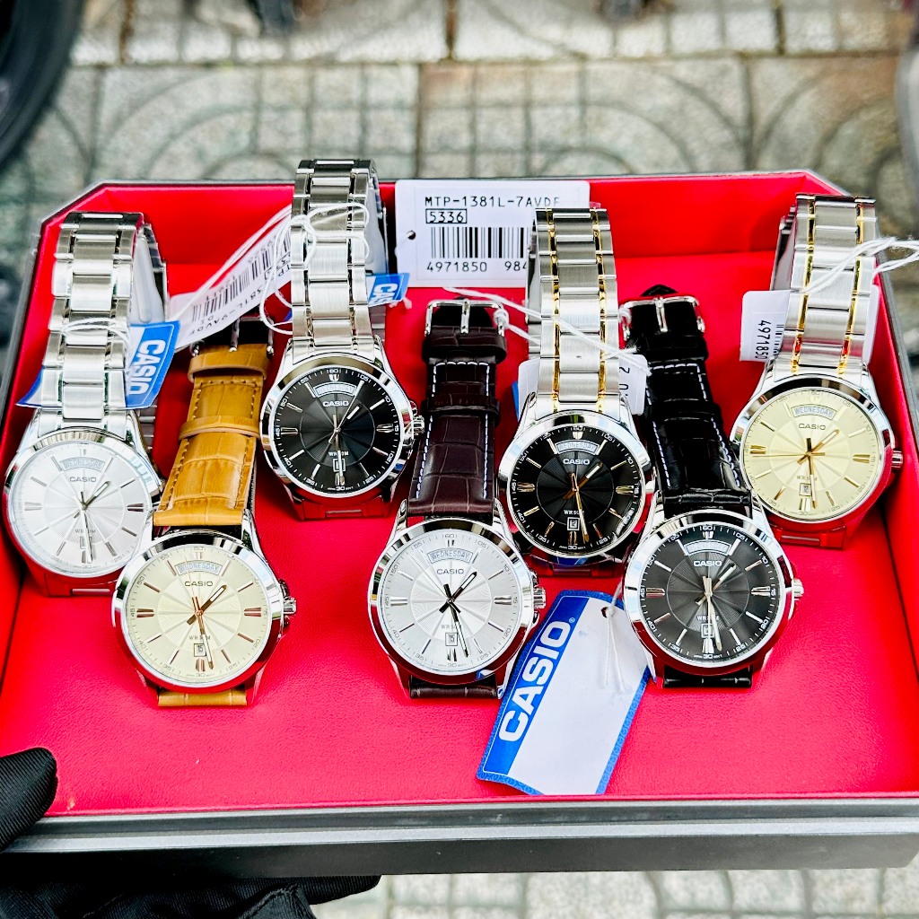 Đồng hồ nam dây thép Casio MTP 1381L 1381D 1381G