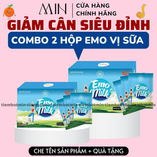 Combo 2 hộp sữa bột giảm cân emo milk/ giam 2-5kg chi sau 7 ngay