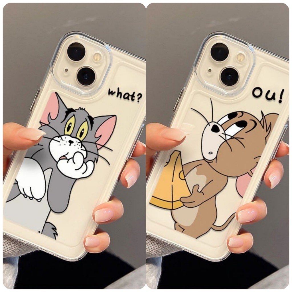 Ốp lưng trong mèo và chuột 7plus/ 8plus/ X/ XS Max/ 11/12/13/14/15