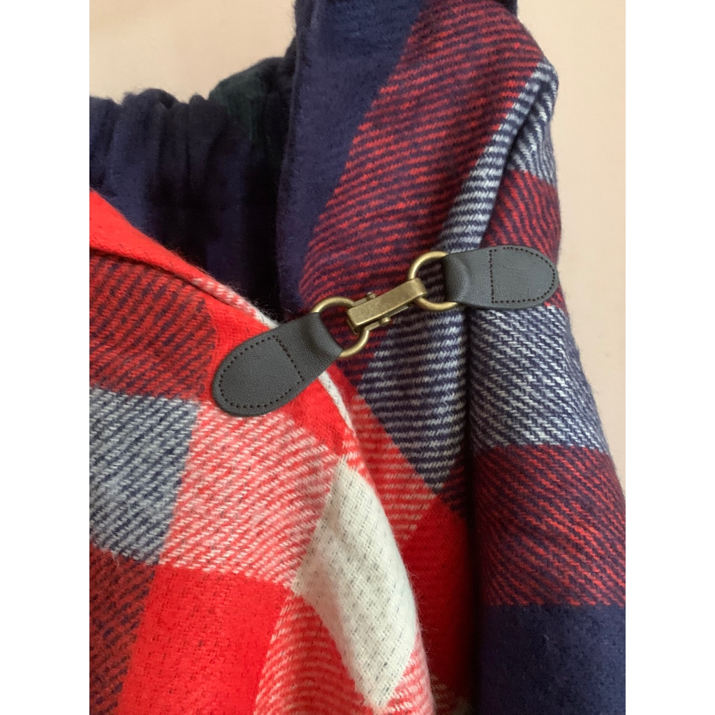 Khăn choàng dạ phong cách có móc cài No Brand