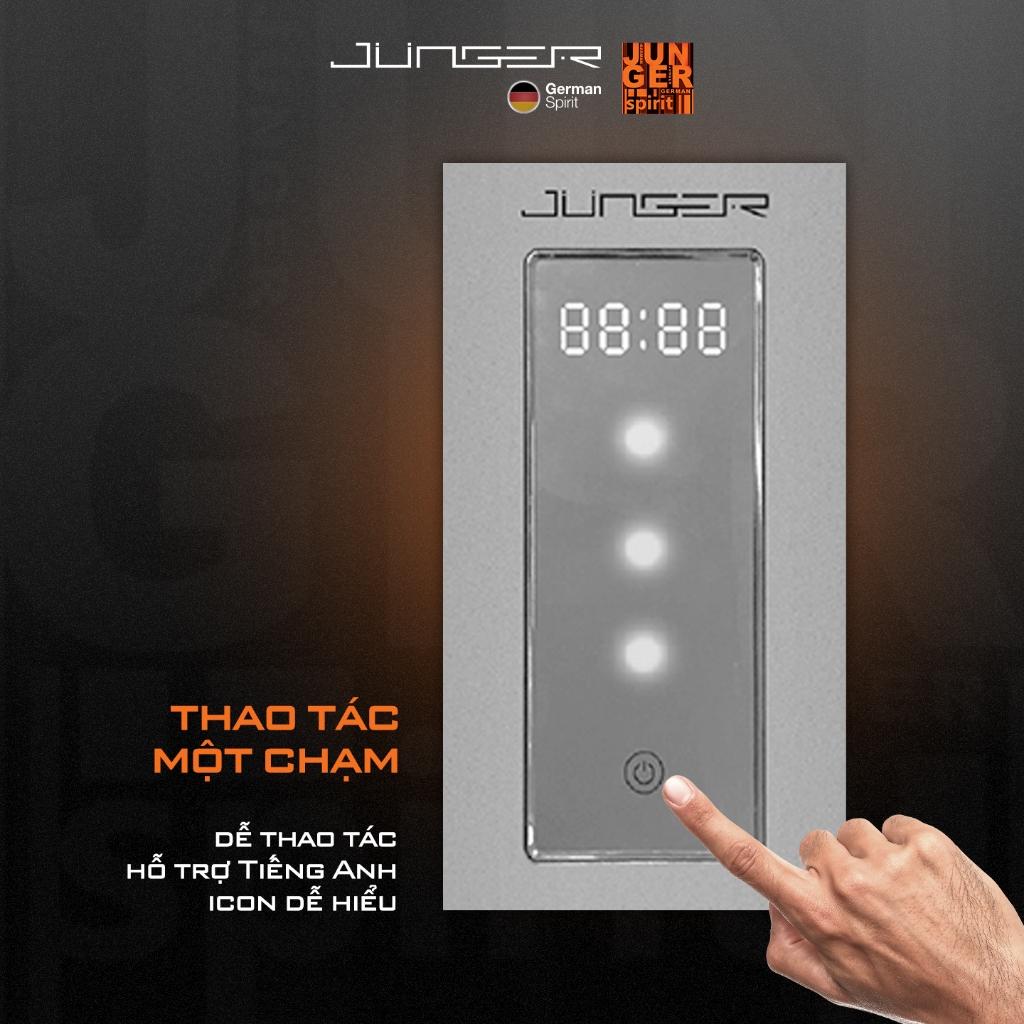 Máy rửa bát mini JUNGER DWJ-101 Dung tích 6 bộ Hàng Chính Hãng Bảo Hành 24 Tháng