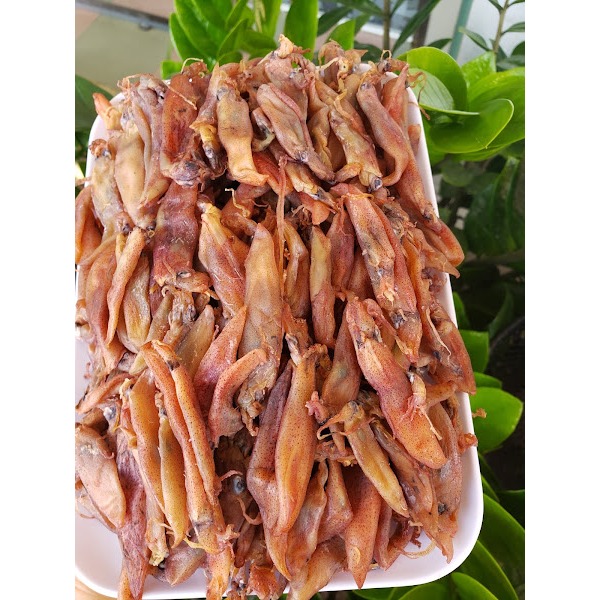 Mực muối lạt phơi ghe hàng dẻo khô ít muối Nha Trang gói 250 gram-Seavy