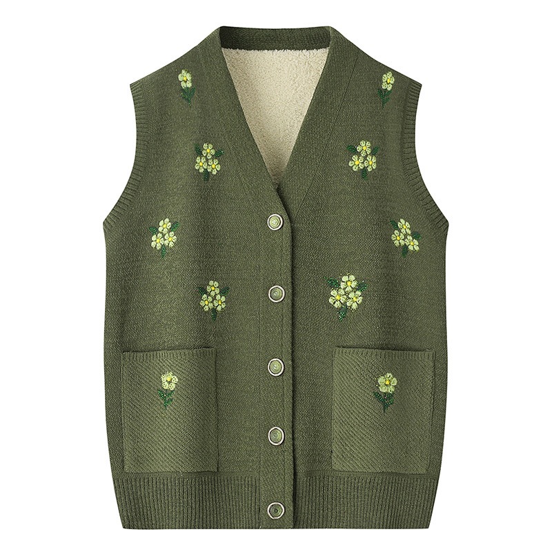 Áo Gile Len Lông Cừu Nhẹ Ấm Thu Đông 2024