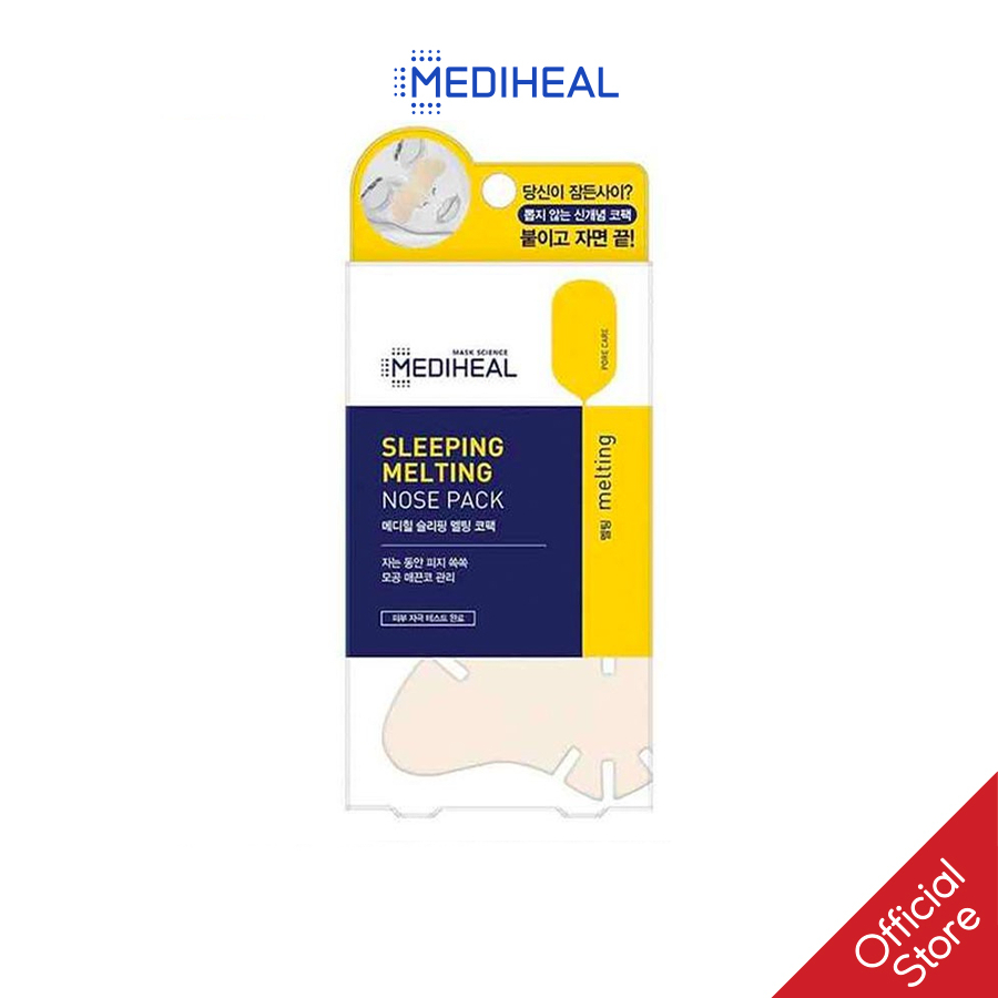 Mặt Nạ Làm Sạch Mụn Đầu Đen Mediheal Sleeping Melting Nose Pack 1 Miếng [K69]