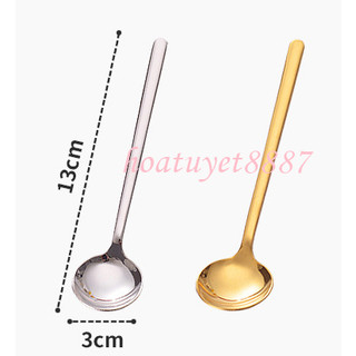 Thìa muỗng cà phê inox mạ vàng