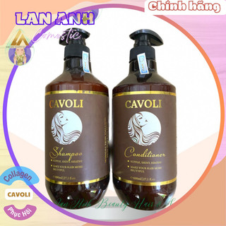 Dầu gội xả Cavoli Arganoil Gội xả dưỡng sinh phục hồi tóc hư tổn 800ml Dầu gội Cavoli hương nước hoa Dưỡng tóc mềm mượt