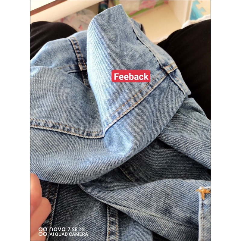 Áo khoác jean bé trai size 150