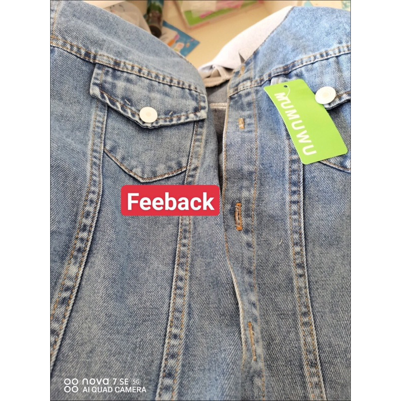 Áo khoác jean bé trai size 150