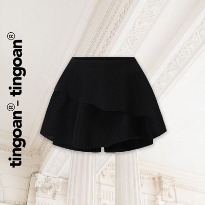 TINGOAN® - Quần váy cạp cao bèo 2 tầng chống nhăn đen HAZE SKORTS VER2/BL PHIÊN BẢN T6.2026