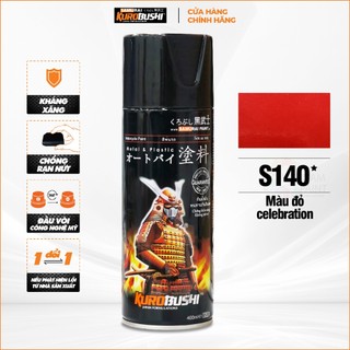 Sơn xịt Samurai Kurobushi - Màu ĐỎ Suzuki S140 chuyên dùng cho xe máy