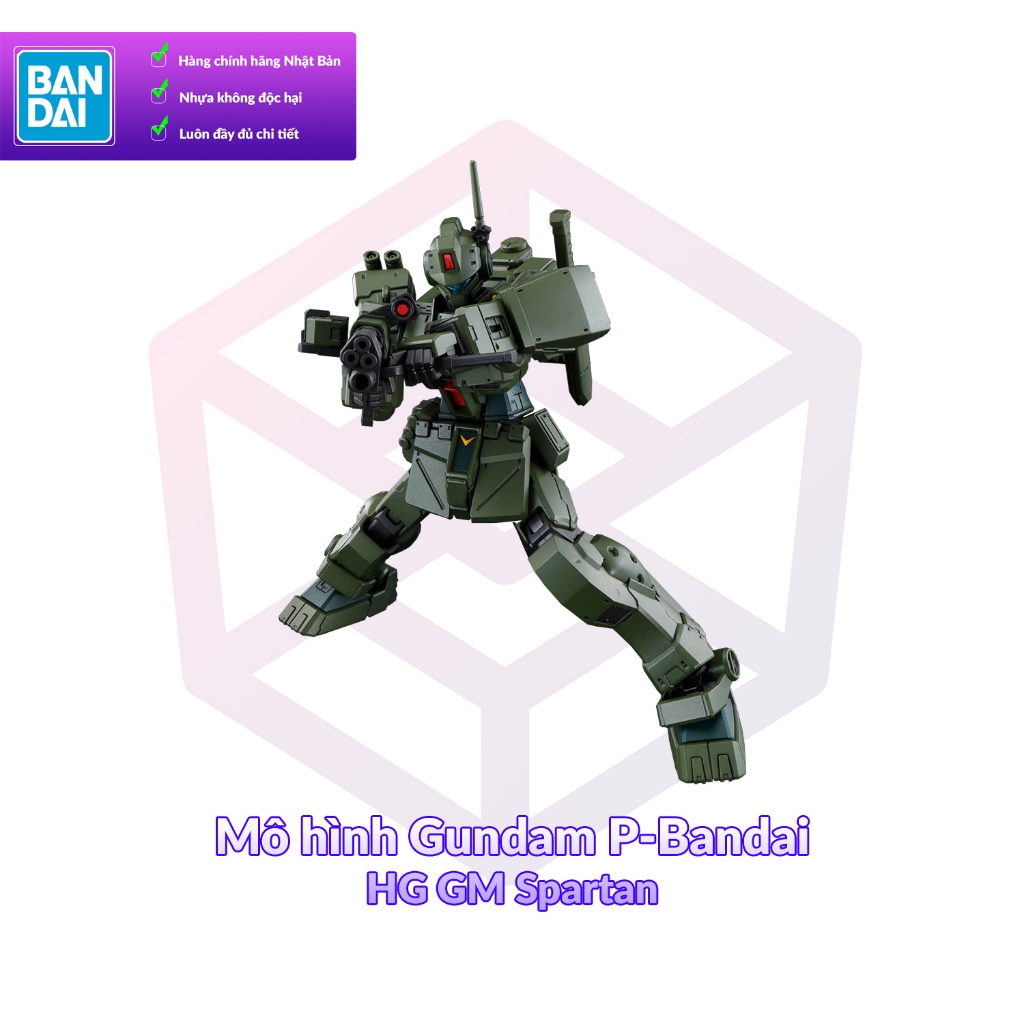 Mô hình Gundam P-Bandai HG GM Spartan 1/144 MS Gundam [GDB] [BHG]