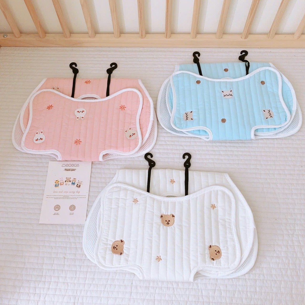 Thảm Đệm Lót Xe Đẩy Thêu Họa Tiết MONONA Cho Bé