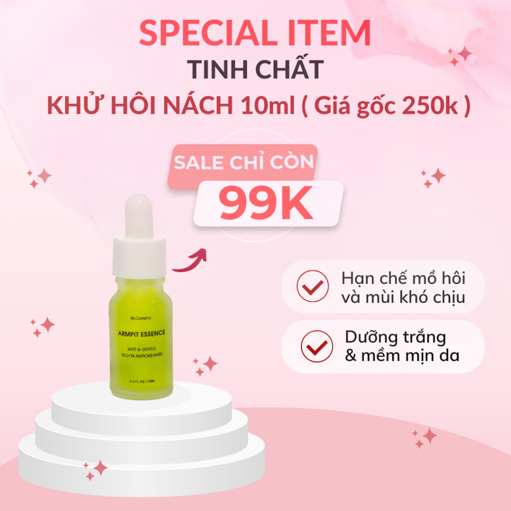 Tinh Chất Ngăn Ngừa Mùi Hôi Nách và Cơ Thể Armpit Essence Becosmetic 10ml