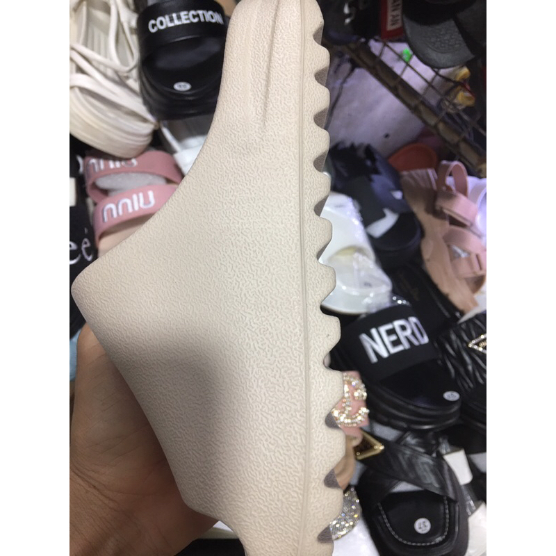 DUWA | Dép bánh mì trơn màu kem, cafe cho nữ