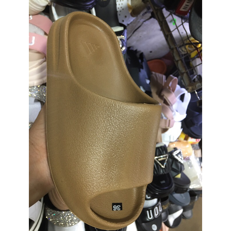 DUWA | Dép bánh mì trơn màu kem, cafe cho nữ