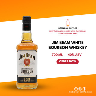 Rượu whisky bourbon jim beam white - 750ml - 40%