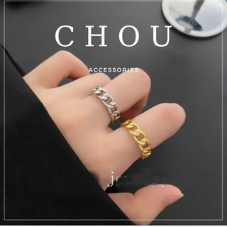 Nhẫn titan bản xích | chou accessories |