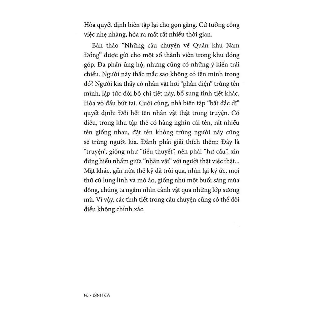 Sách - Quân Khu Nam Đồng - Bình Ca - NXB Trẻ