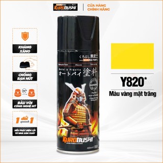 Sơn xịt Samurai - Màu vàng mặt trăng Y820 chuyên dùng cho xe máy