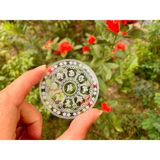 Bát tự văn thù - khắc mica