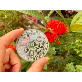 Bát Tự Văn Thù - khắc mica
