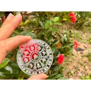 Bát Tự Văn Thù - khắc mica