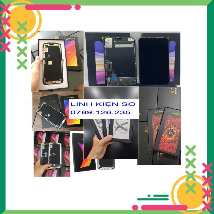 MÀN HÌNH DÀNH CHO IP X/XS/XR/XS MAX/11/11 PRO/11 PRO MAX/12/12 PRO/12 PRO MAX ZIN OLED GX