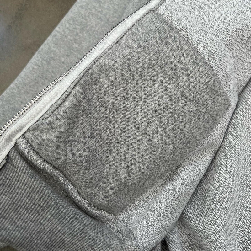ÁO KHOÁC HOODIE ZIP NAM NỮ UNISEX FUNKY GALLERY MÀU GREY XÁM MŨ TO FORM RỘNG