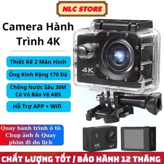 Camera hành trình 4k, Cam hành trình chống rung, Chống nước, Camera đi phượt gắn trên xe máy, Ô tô, Mũ bảo hiểm
