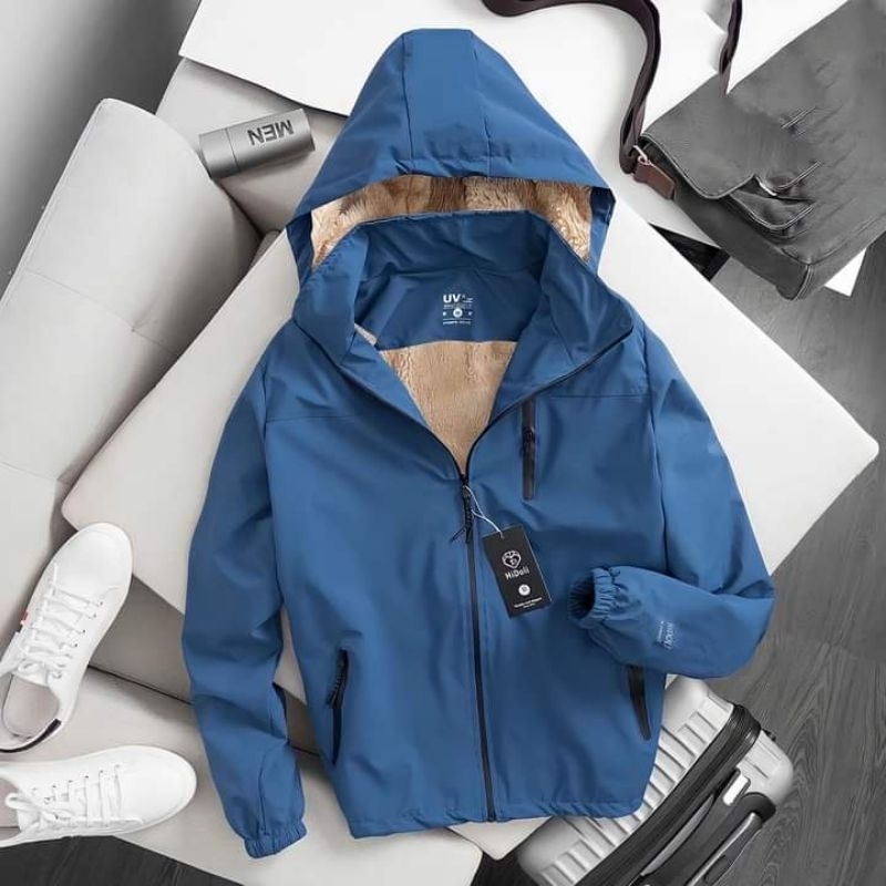 Áo gió trơn lót lông, áo gió đôi mặc cho cả nam và nữ