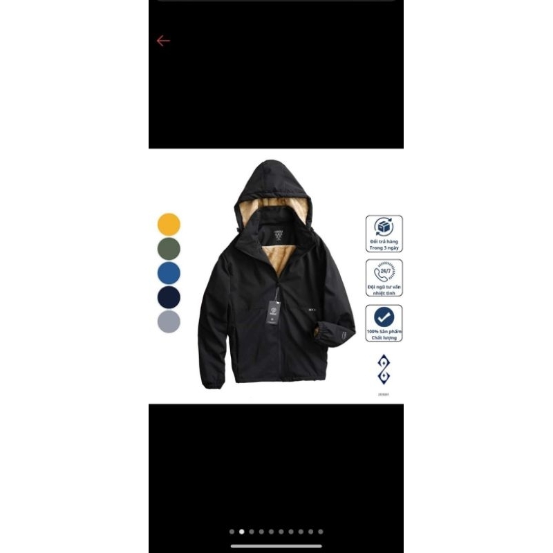 Áo gió trơn lót lông, áo gió đôi mặc cho cả nam và nữ