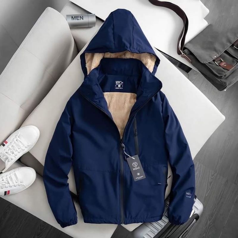 Áo gió trơn lót lông, áo gió đôi mặc cho cả nam và nữ