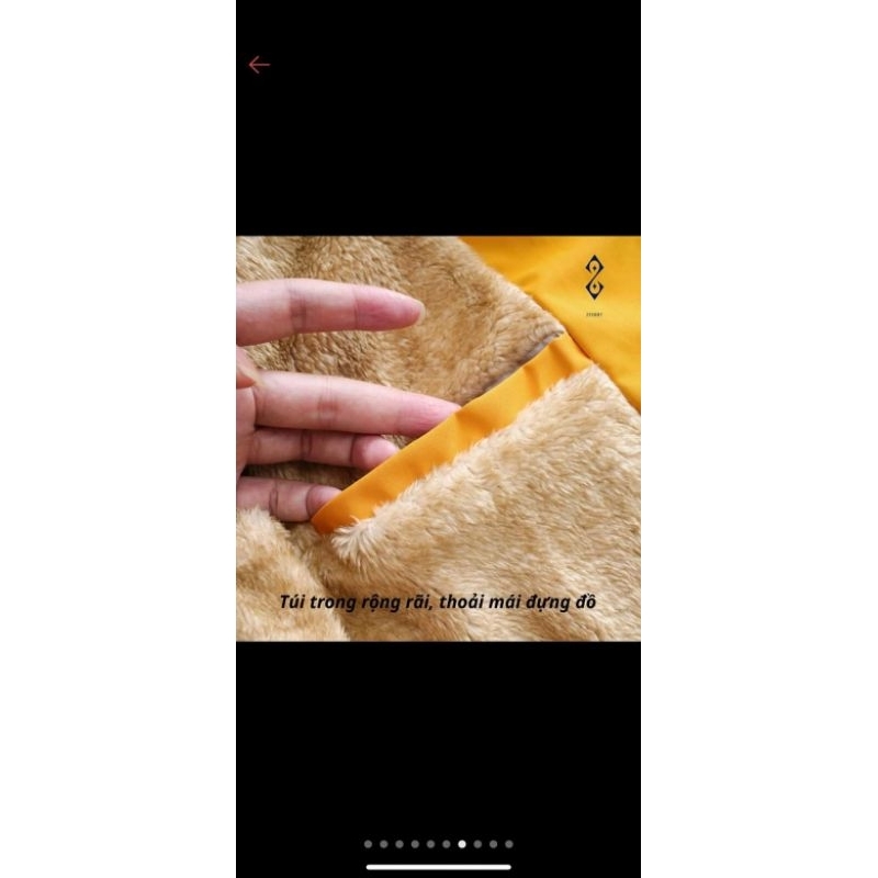 Áo gió trơn lót lông, áo gió đôi mặc cho cả nam và nữ