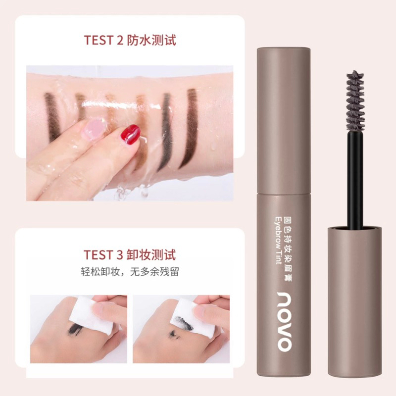 Mascara chuốt kẻ lông mày NOVO , Gel định hình chân mày chống trôi