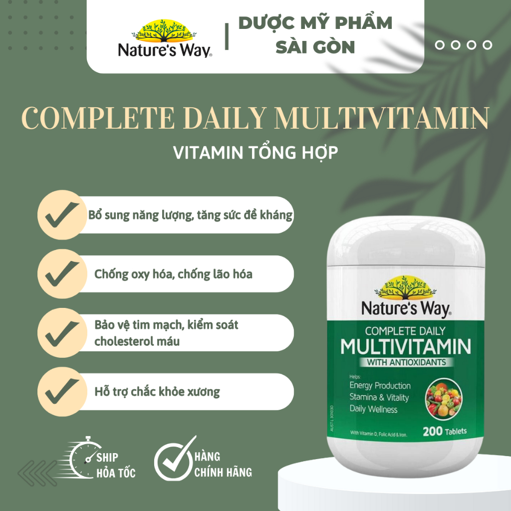 Vitamin Tổng Hợp Complete Daily Multivitamin Nature’s Way