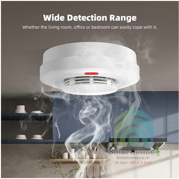 Cảm Biến Báo Khói Không Dây Phát Sóng RF 433Mhz SHP-SD06