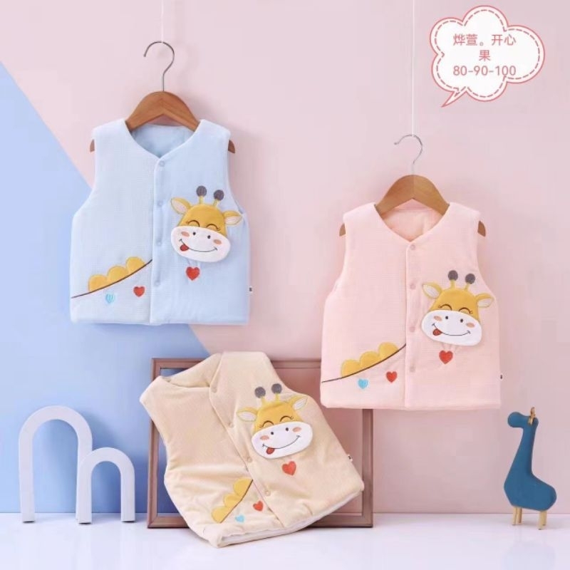 Áo gile bông cho bé hàng QC cao cấp siêu dễ thương 9-15kg