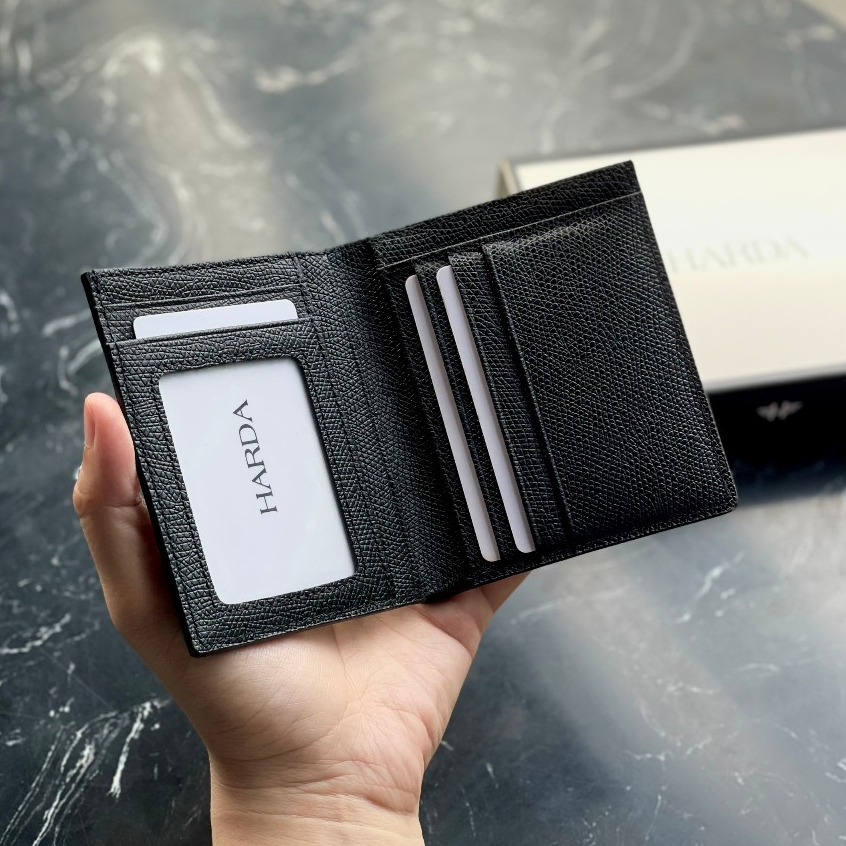 Ví Da Bóp Da Harda Form Đứng dòng Da Epsom cao cấp Bóp Ví Nam Phiên bản chuẩn Da thật