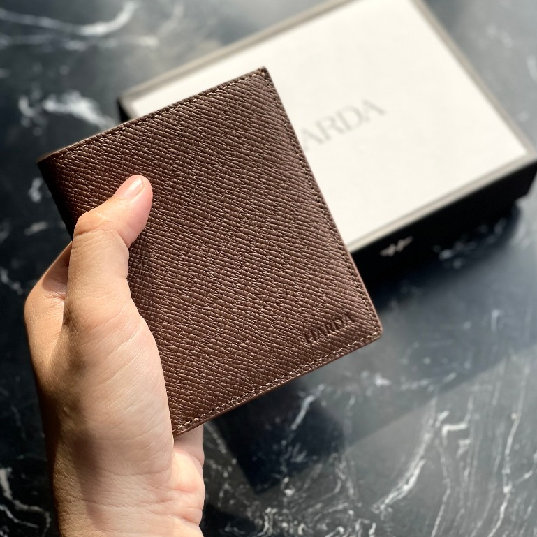 Ví Da Bóp Da Harda Form Đứng dòng Da Epsom cao cấp Bóp Ví Nam Phiên bản chuẩn Da thật