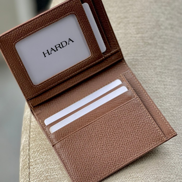 Ví Da Bóp Da Harda Form Đứng dòng Da Epsom cao cấp Bóp Ví Nam Phiên bản chuẩn Da thật