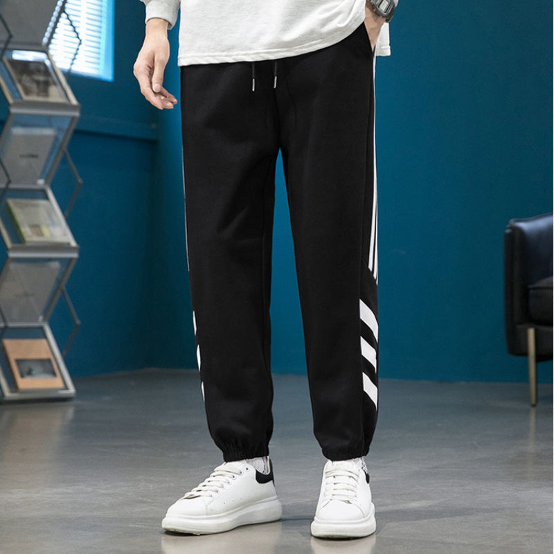 Quần Dài Thể Thao Nam Sọc Chéo Bo Gấu Cạp Chun Phối Dây Rút Thời Trang Zenkonu QUAN NAM 148V1