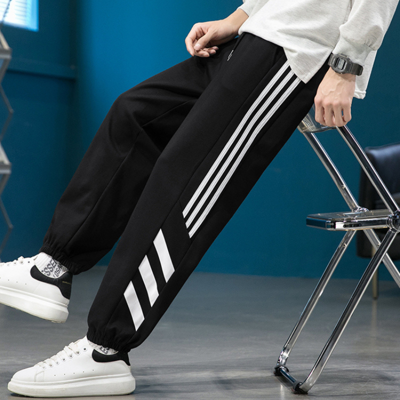 Quần Dài Thể Thao Nam Sọc Chéo Bo Gấu Cạp Chun Phối Dây Rút Thời Trang Zenkonu QUAN NAM 148V1