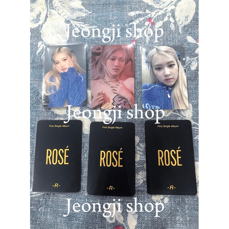 [CHÍNH HÃNG] card off 100% ảnh thẻ hình thần tượng Rosé (Blackpink) [ĐỌC KỸ MÔ TẢ] Jeongji shop🐹