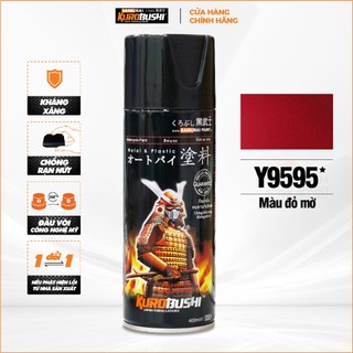 Sơn xịt Samurai Kurobushi -màu đỏ mờ Y9595 chuyên dùng cho xe máy