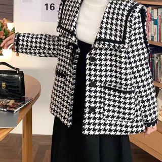 Áo khoác dạ ép dáng dài cổ thủy thủ