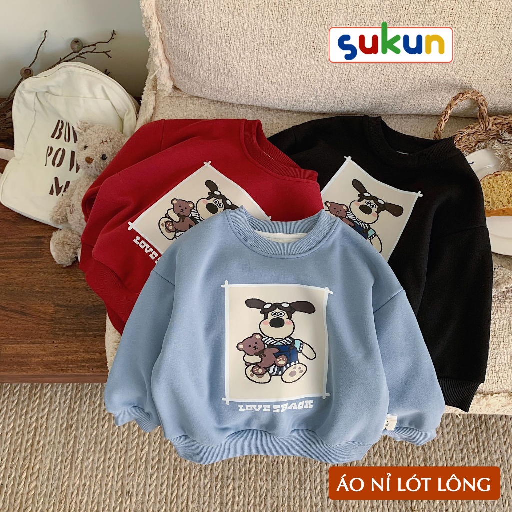 Áo nỉ lông bé trai hãng BEIBEI shop Sukun - Áo nỉ lót lông trẻ em Kunkids