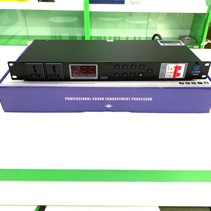 Quản lý nguồn chính hãng CM Audio với 8 cổng cắm-bảo vệ thiết bị âm thanh chuyên nghiệp